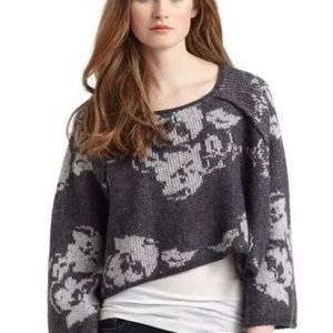 Free People Purple Rain Graphite Sweater Medium